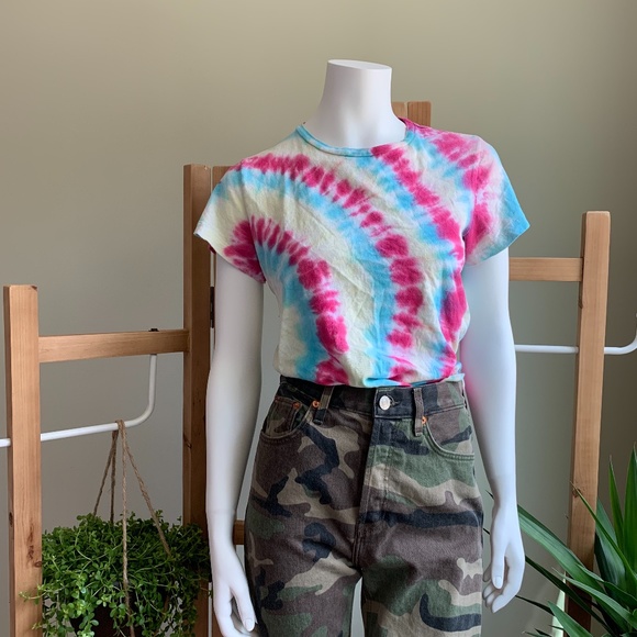 Re/Done tie dye tee - Picture 2 of 7